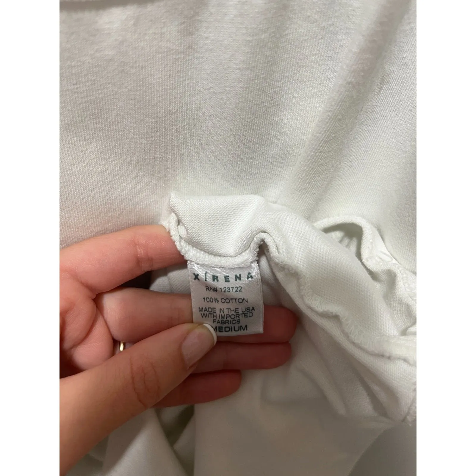 Xirena White Jett Tank Top Size Medium Cotton Basic Wear Ultra - Image 7