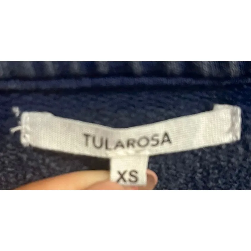 Tularosa REVOLVE‎ Cat Ruffle Navy Blue Pullover Sweatshirt Women's Size XS - Image 6