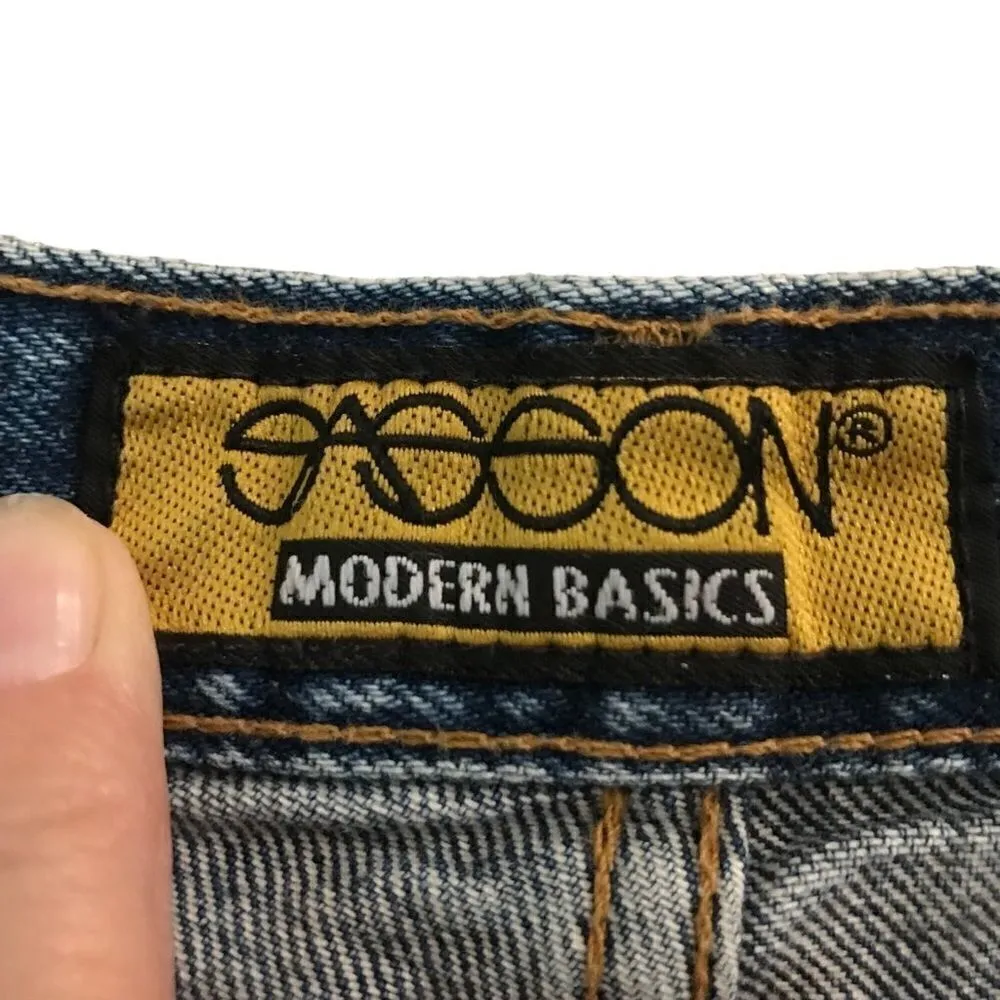 Vintage Retro Sasson high rise acid wash mom denim jeans 12* Blue - Image 5