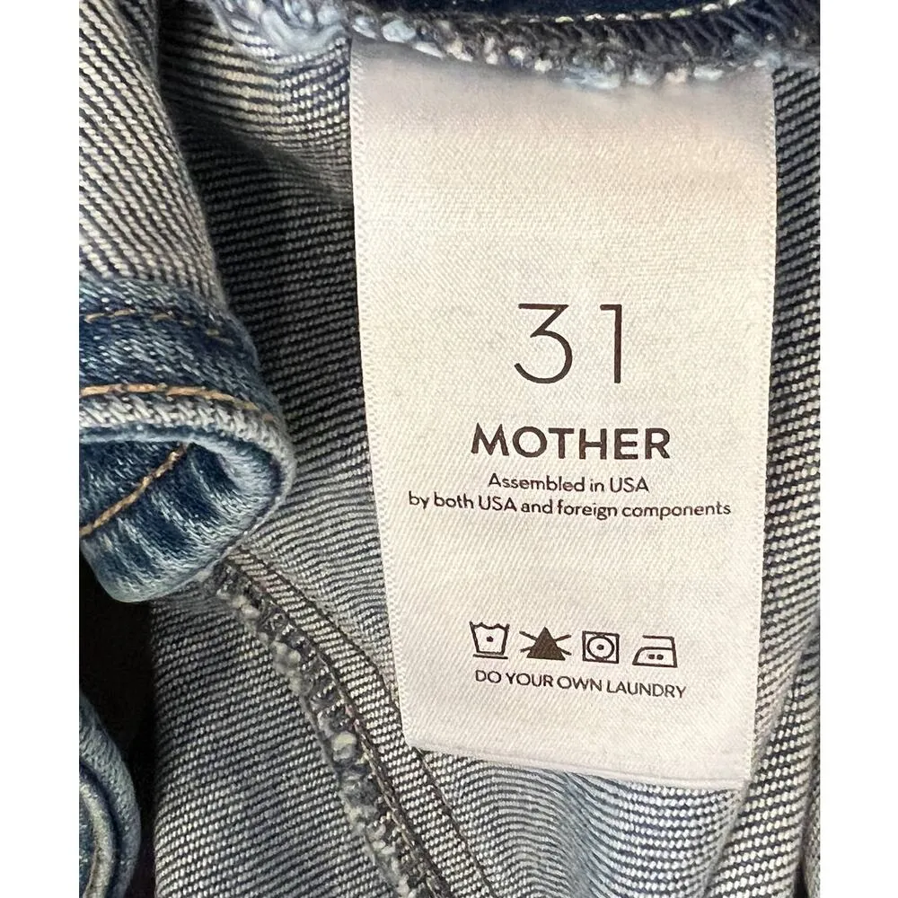 MOTHER The Minx Mini Skirt Size 31 Blue - Image 6