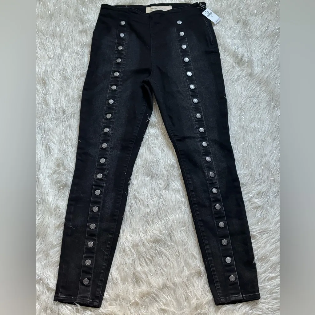 GAP 1969 Off-Colour Black Women’s Super High Rise  True Skinny Jeans Size 29 R - Image 2