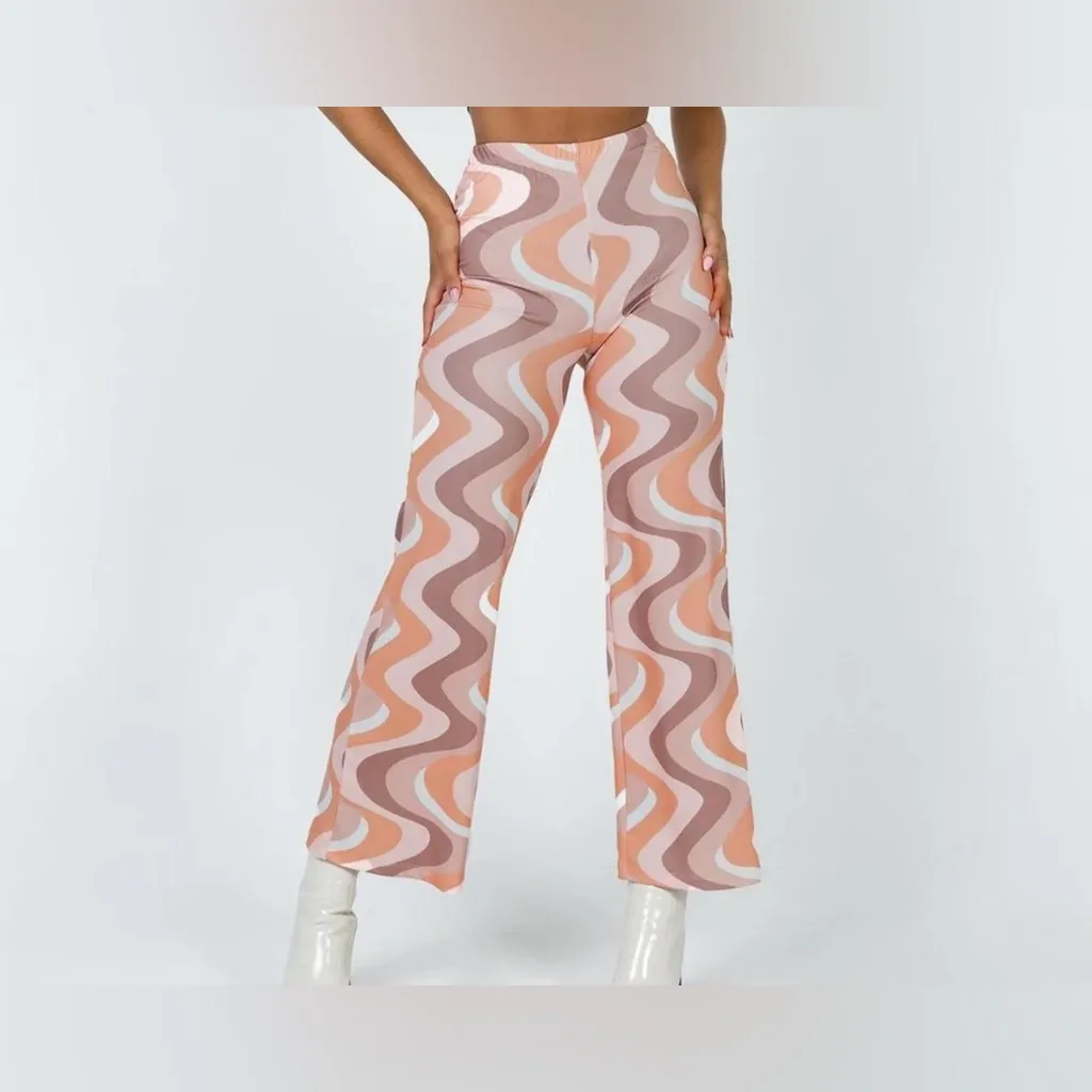 Princess Polly Women's Flare Pants - Multi/Pink Size 4 - Image 12