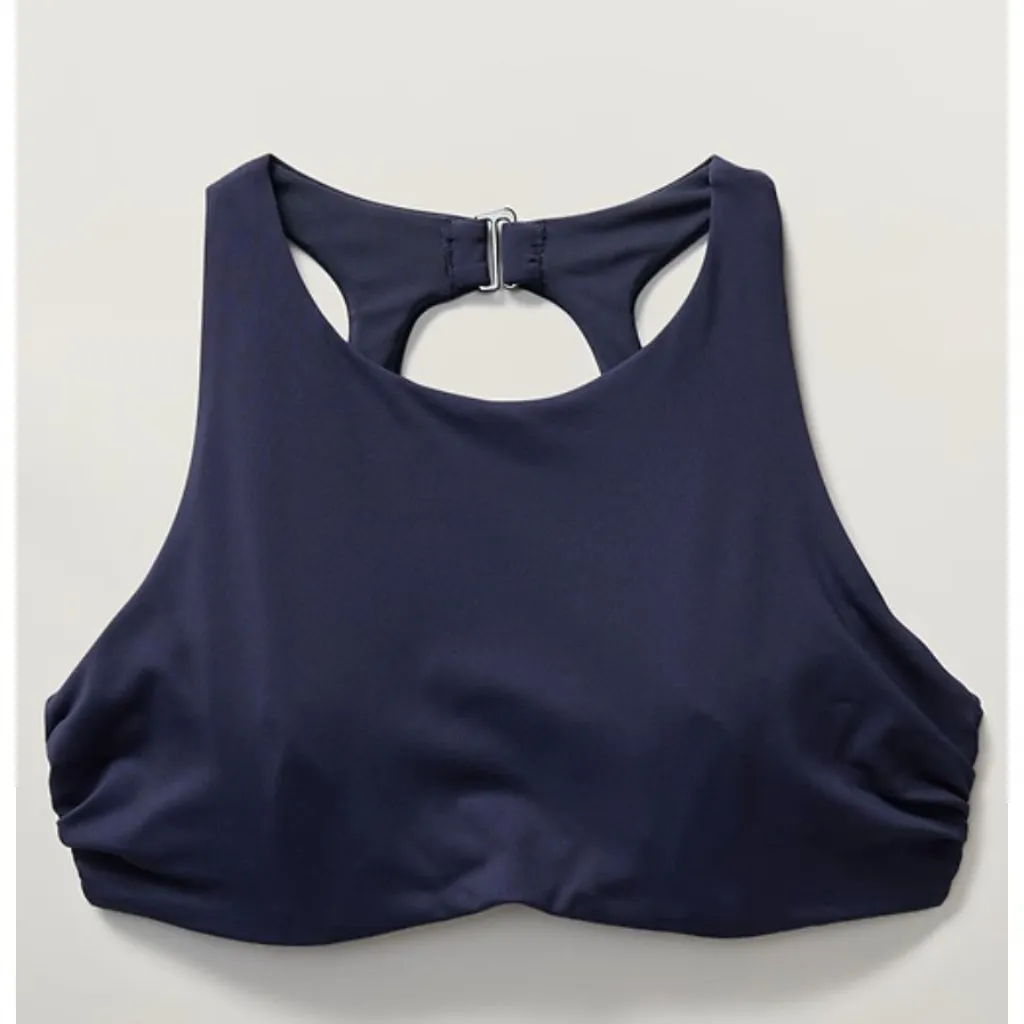 New Athleta MALDIVES BRA CUP BIKINI TOP Dress Blue 34D/DD - Image 6