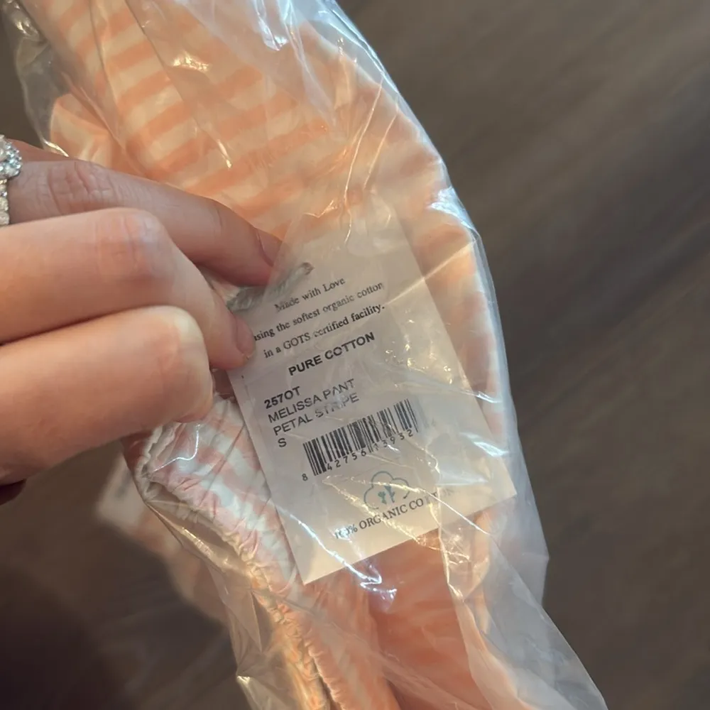 NWT MORGAN LANE Melissa Pinstripe Pattern Trousers in Petal Stripe - Image 3