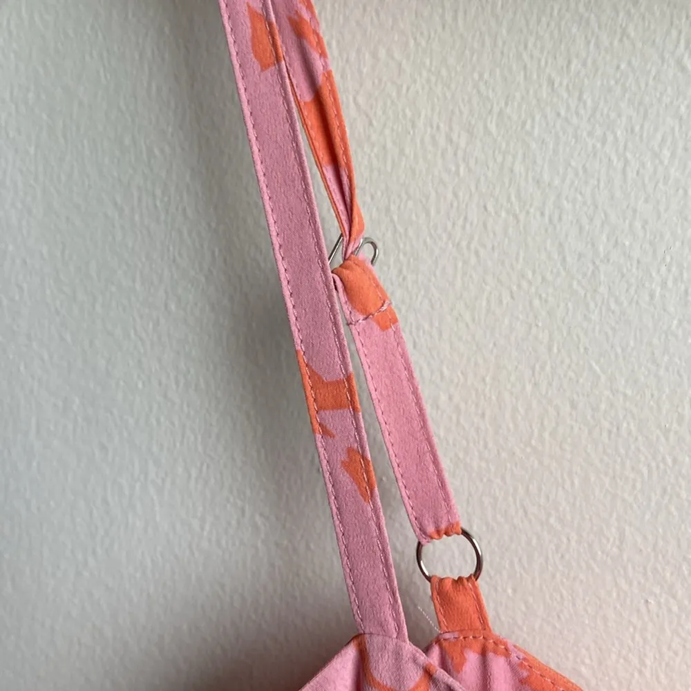 Social Standard by Sanctuary Floral Tiered Maxi Dress (Sz L) Pink & Orange - Image 6