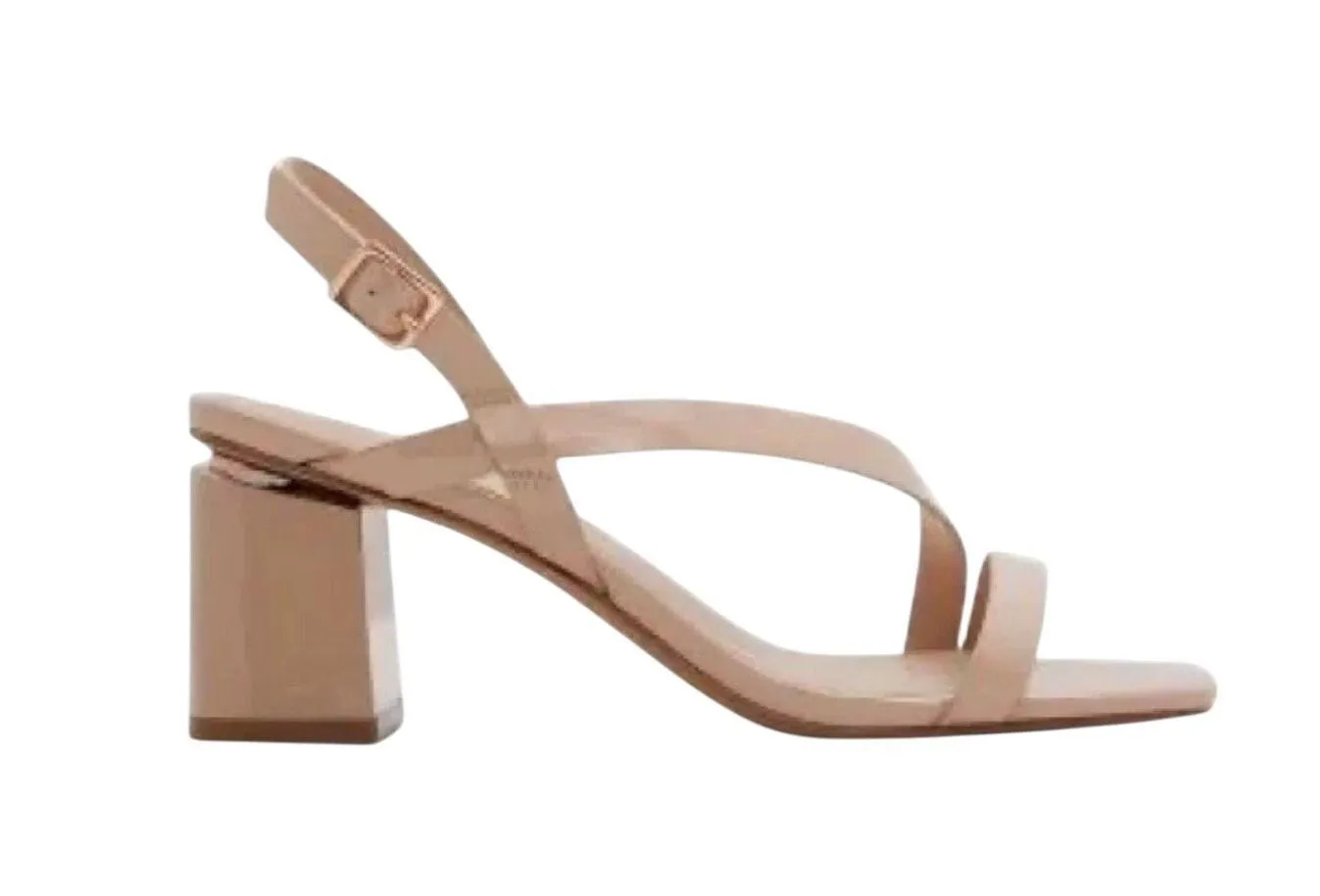 New! Aldo Shenna Strappy Slingback Heeled Patent Sandals - Size 9 - Image 2