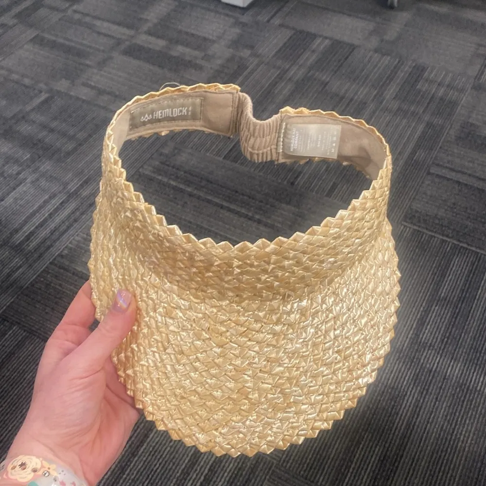 Hemlock Hat Company Capri Straw Visor in Blonde NWOT Tan - Image 7