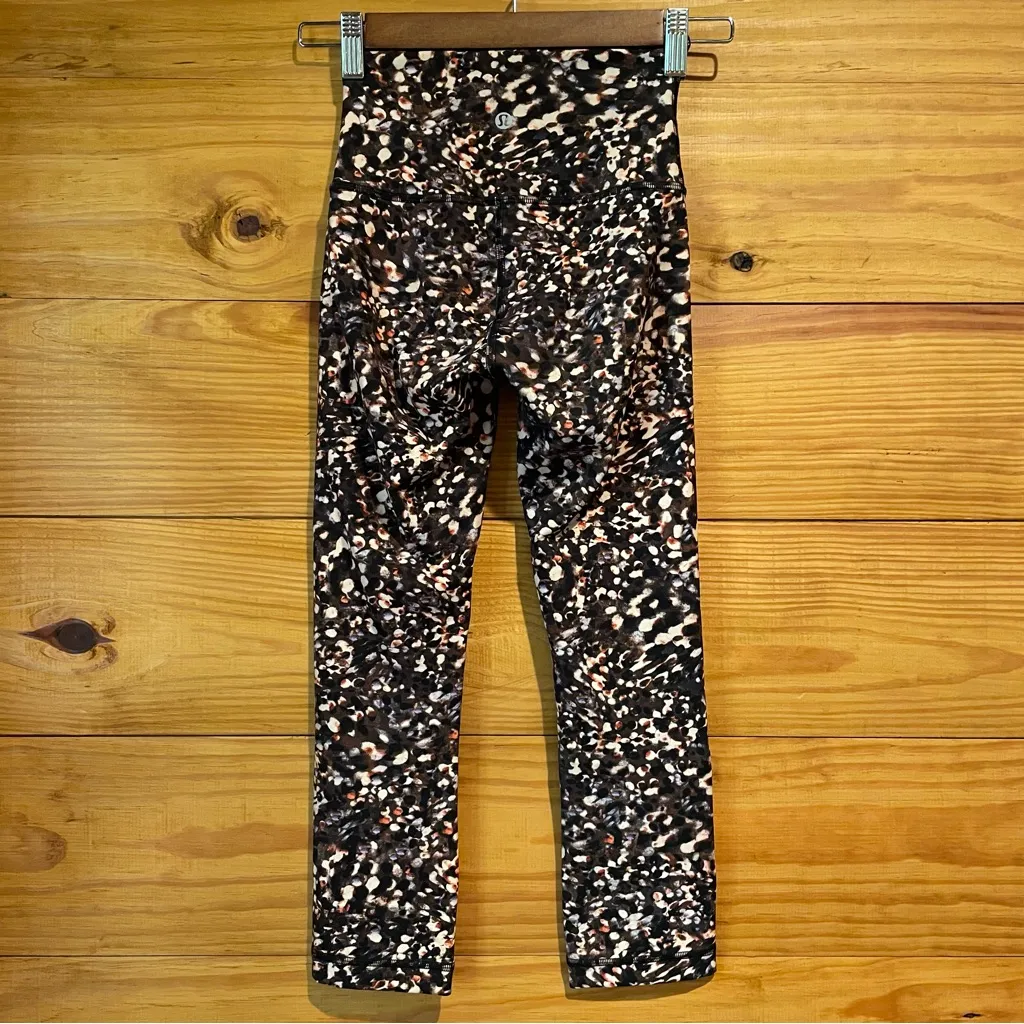 Lululemon Wunder Train High Rise Crop 21" Leggings Motion Flux Multi 2 W6BF9S - Image 3