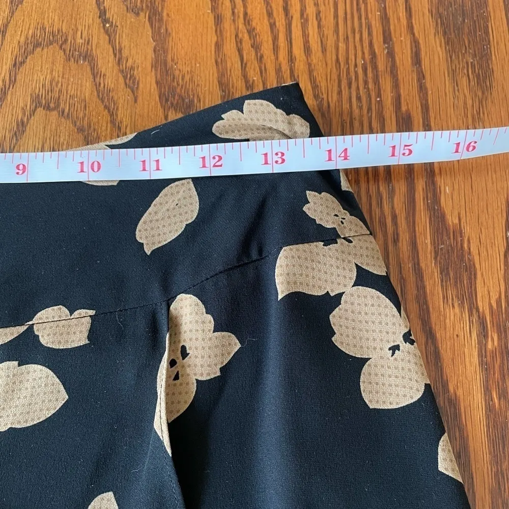 Alfani Skirt Floral Black and Tan Petite Size 2 Petite - Image 9