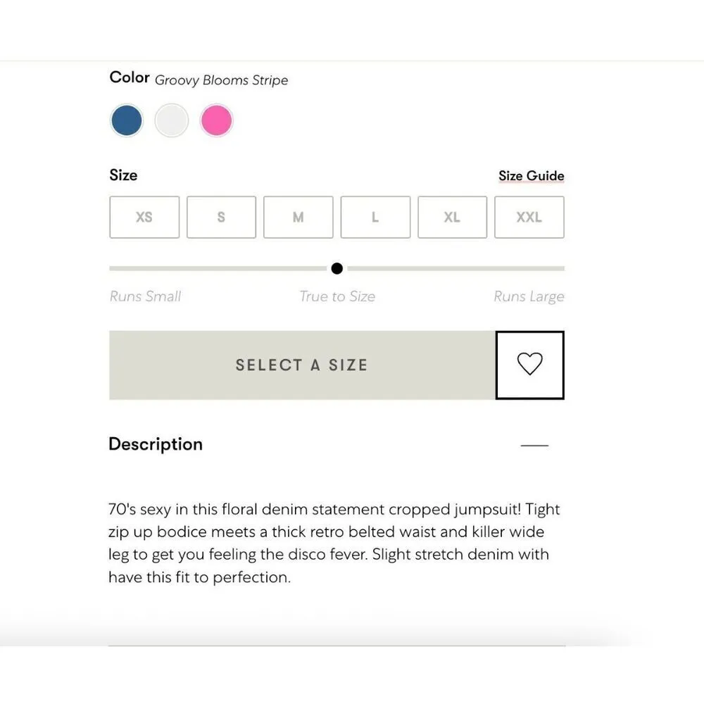 Show Me Your Mumu Jacksonville Cropped Jumpsuit Groovy Blooms Stripe Womens S - Image 13