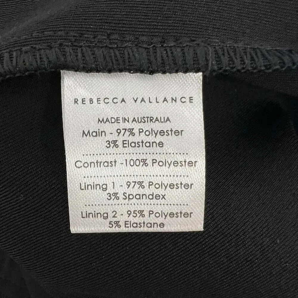 Rebecca Vallance Sophia Crepe 3D Lace Trim Strapless Jumpsuit Straight Leg Black Size 6 - Image 11