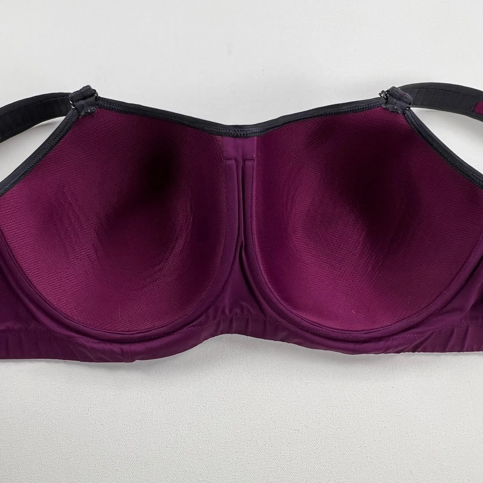 Soma Sport Max Support Contour Underwire Sports Bra Molded Cups Size 38DD Purple - Image 6