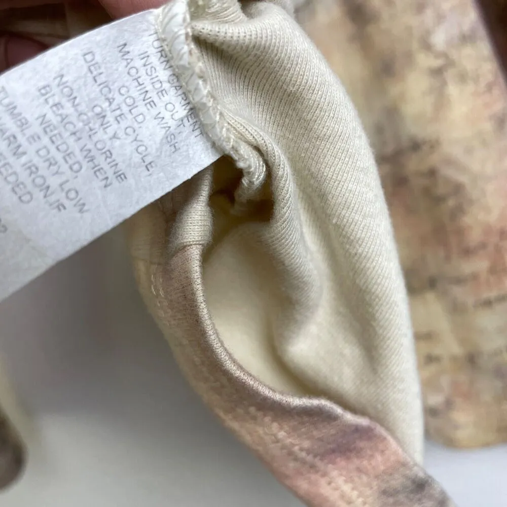 Cactus Shirt Womens Large Beige Floral Coffee Brown Rhinestones Cotton Casual Pink Size 2X - Image 9