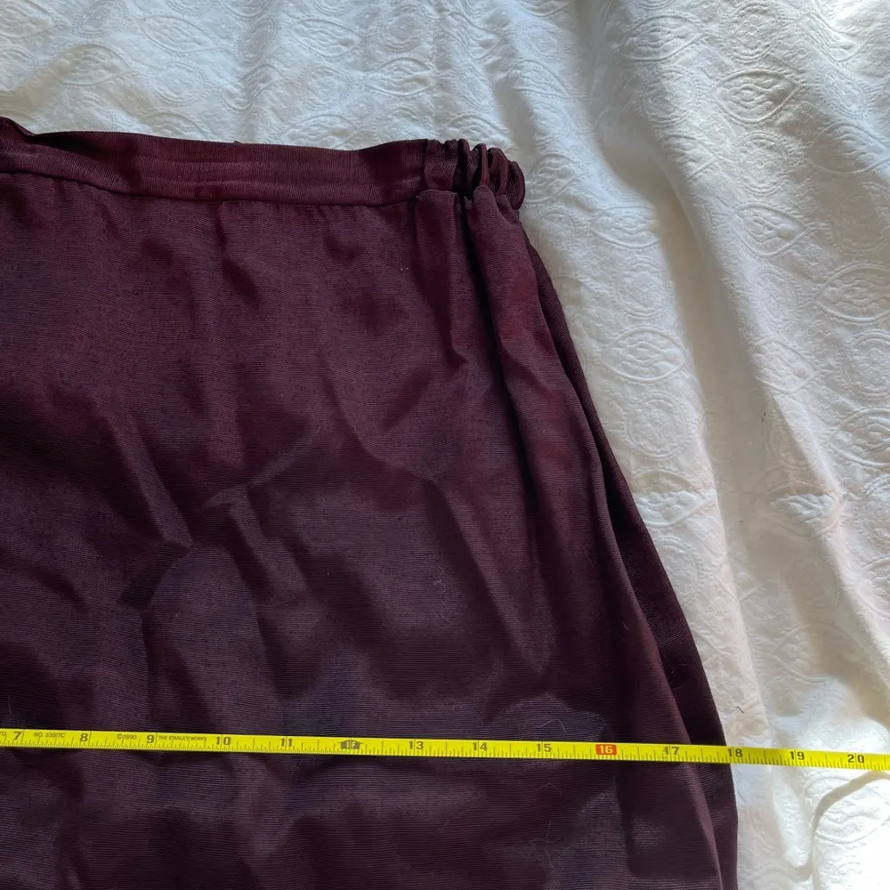 Vintage silk midi skirt Size M - Image 5