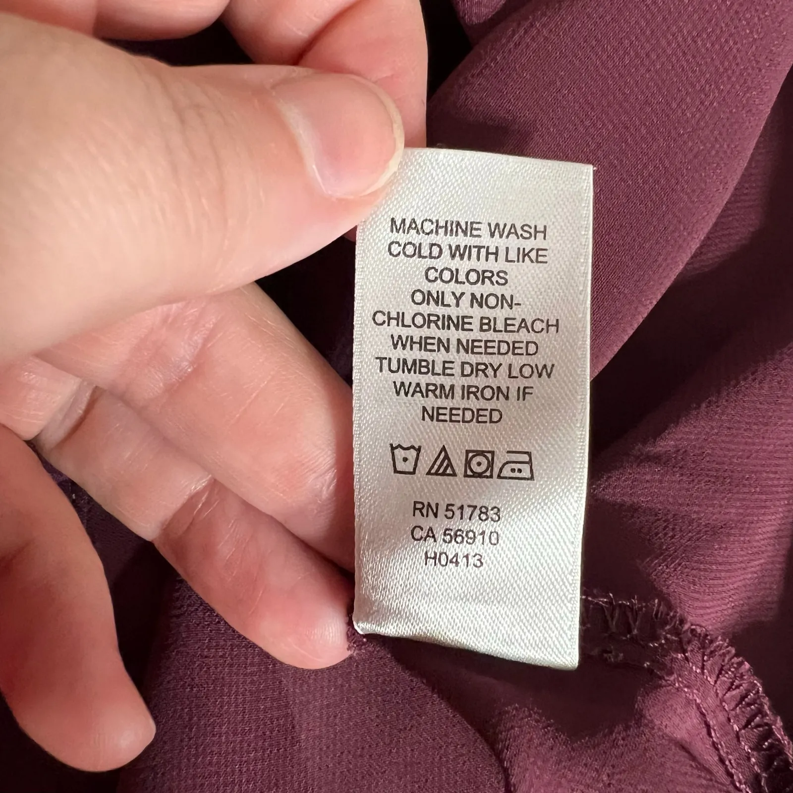 Maurices Womens Sheer Blouse Top Pullover Keyhole Wrap Front High Low Hem Red M - Image 8