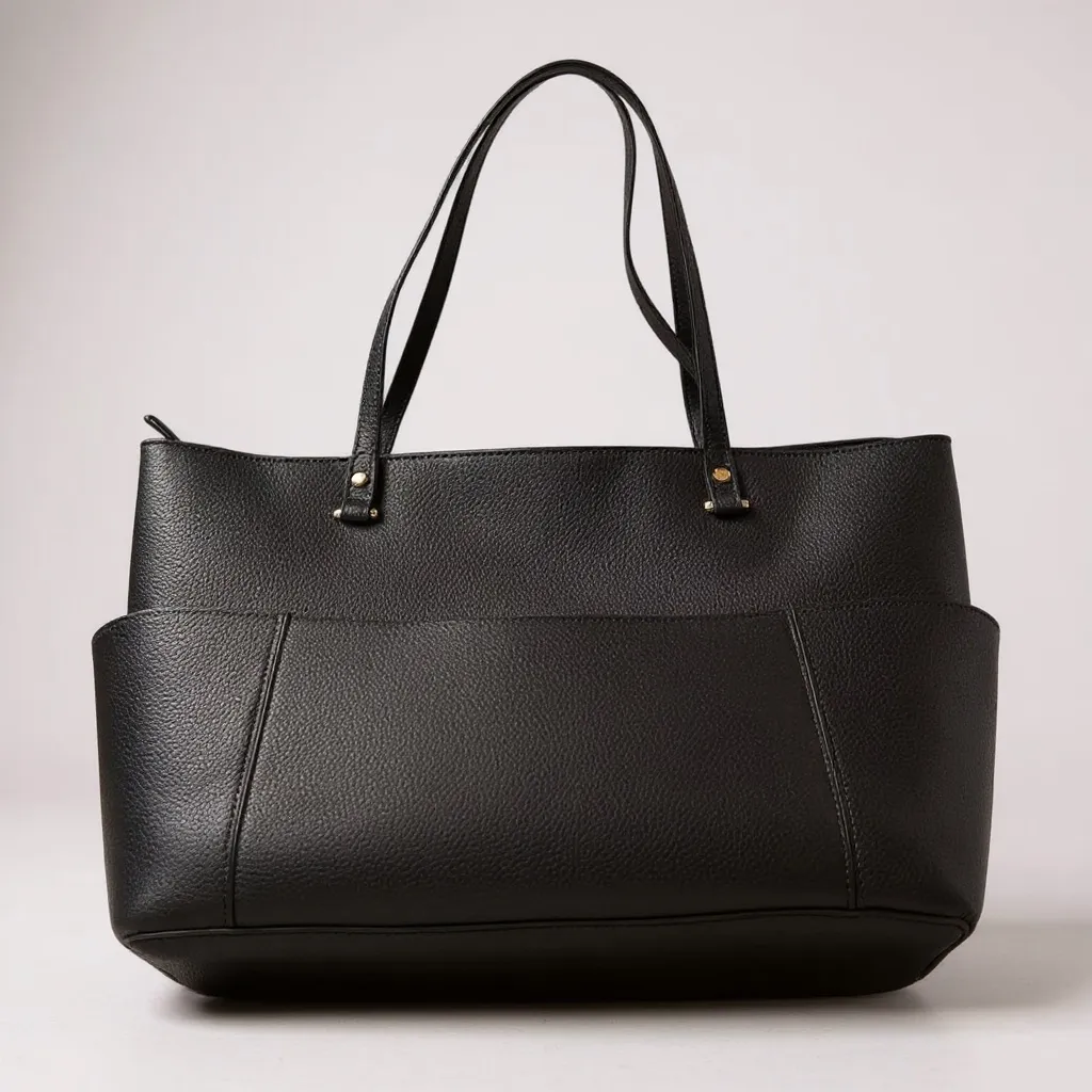 Anne Klein  Black Pebbled Tote Bag - Image 12