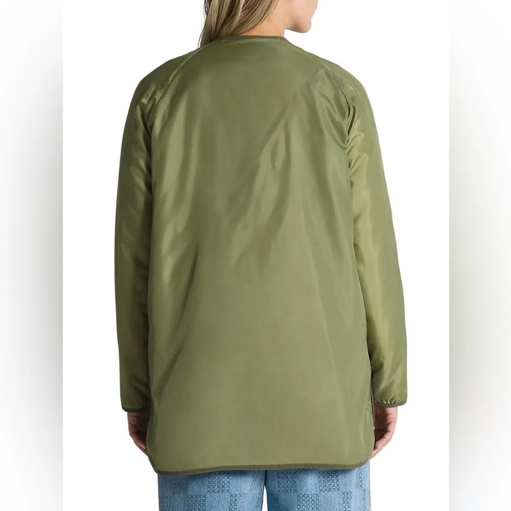 Vans Peake Quilted Liner Coat reversible Jacket Womens medium - Image 5