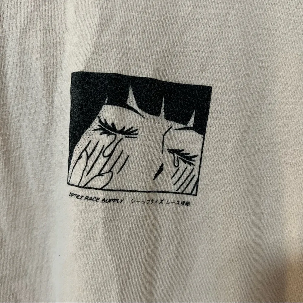 ziptiez race supply vintage crying girl t shirt - Image 3