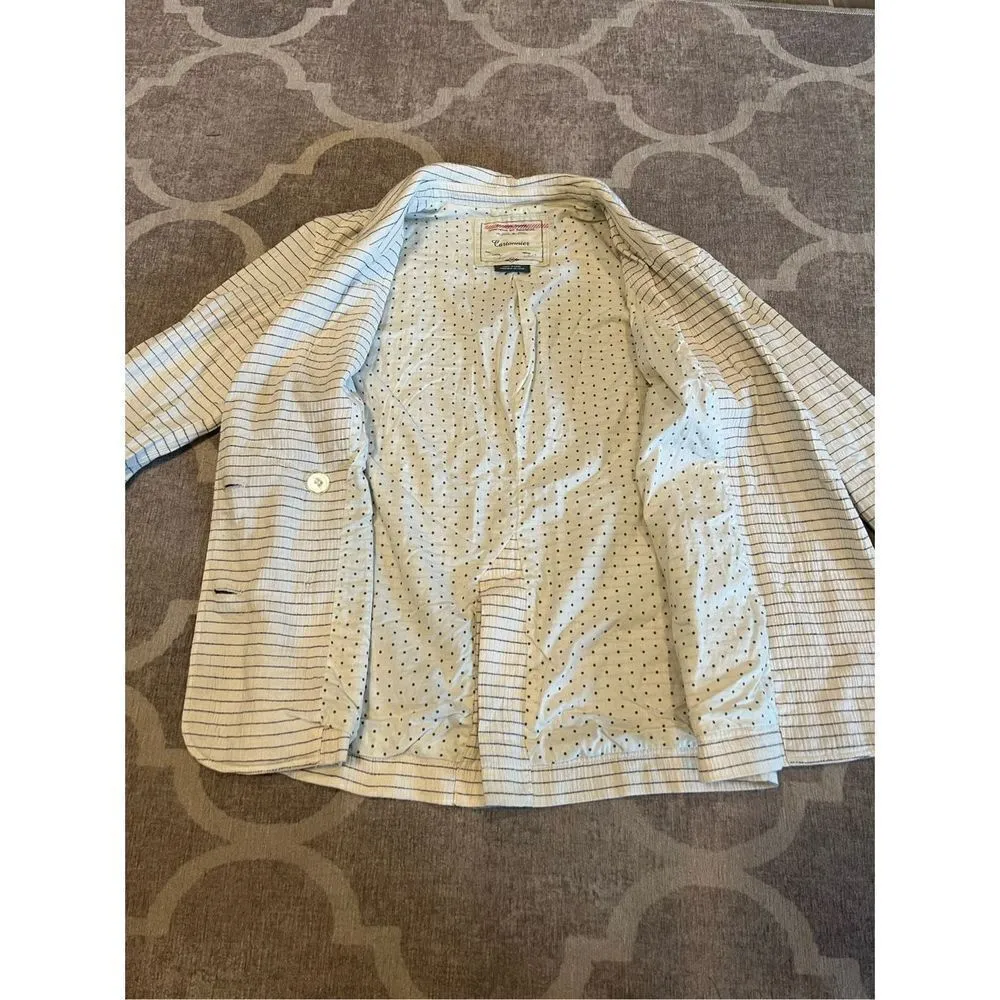 Anthropologie cartonnier striped lightweight blazer size xxs - Image 6