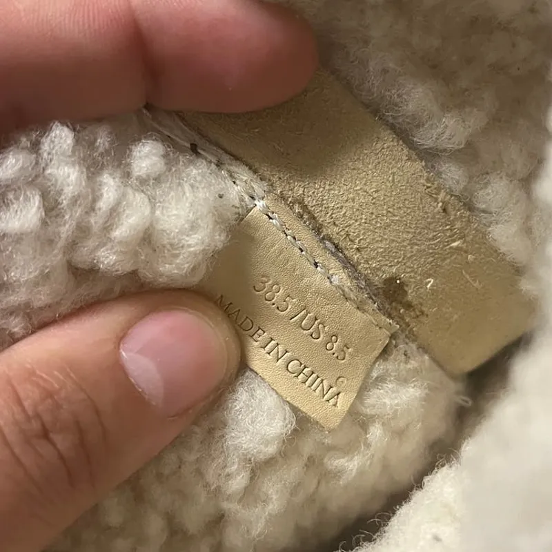 Rag & Bone Ashford black leather genuine shearling moto‎ snow winter boots 8.5 - Image 6