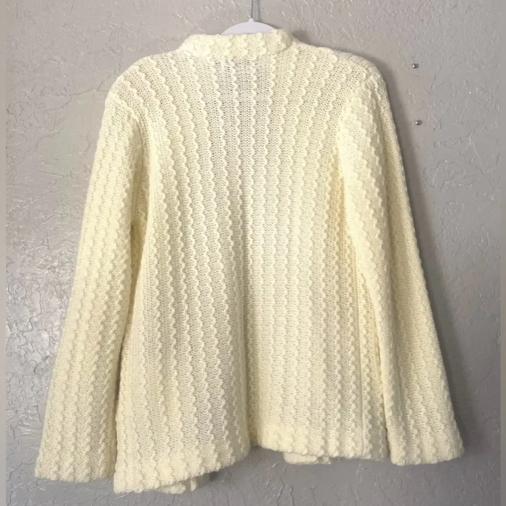 Vintage Country Craft Cardigan Sweater Women's Size Medium Beige 70’s 80’s GUC - Image 15