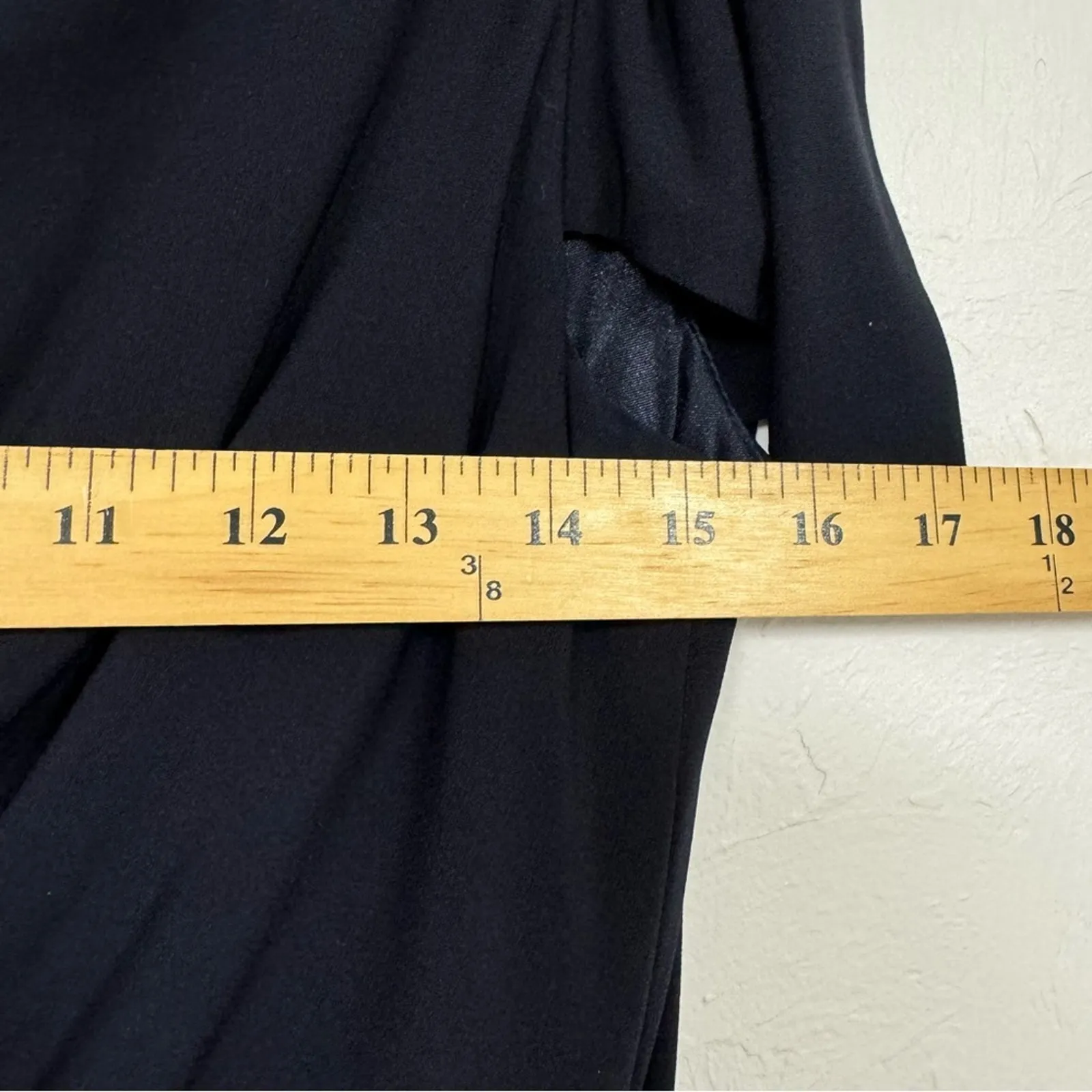 David Meister Navy Blue Formal Dress Womens 8 Knee Length Sequined Shoulder - Image 5