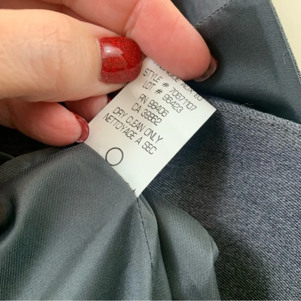 Theory Wool Gray Two-Button Blazer - Image 6