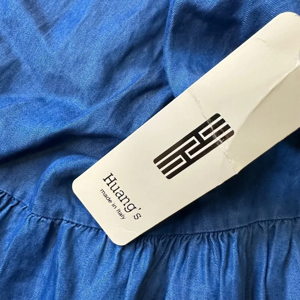 Blue “denim” Dress Made in Italy NWT - Image 2