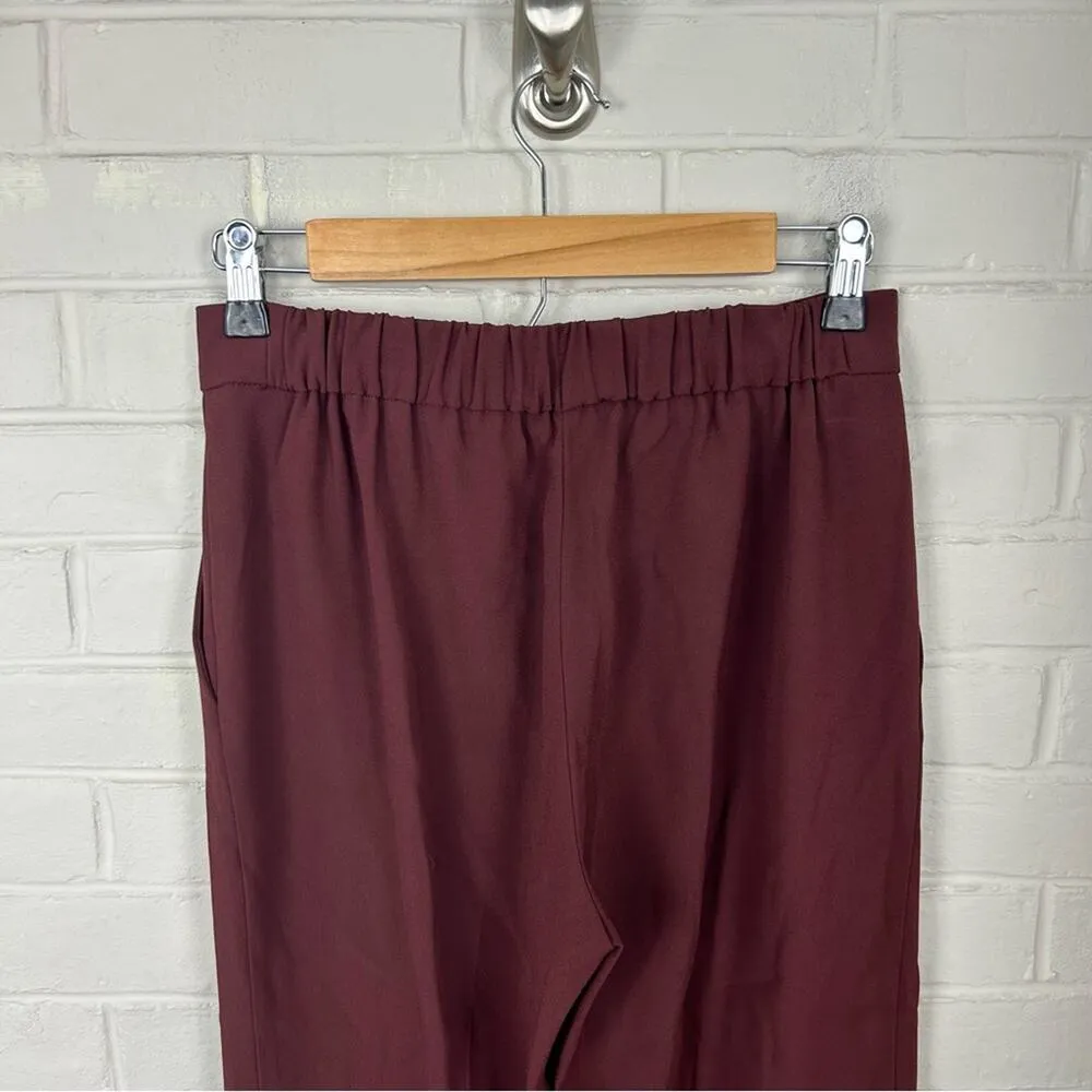 Babaton  Aritzia Maroon Cropped Trouser Pants - Image 11
