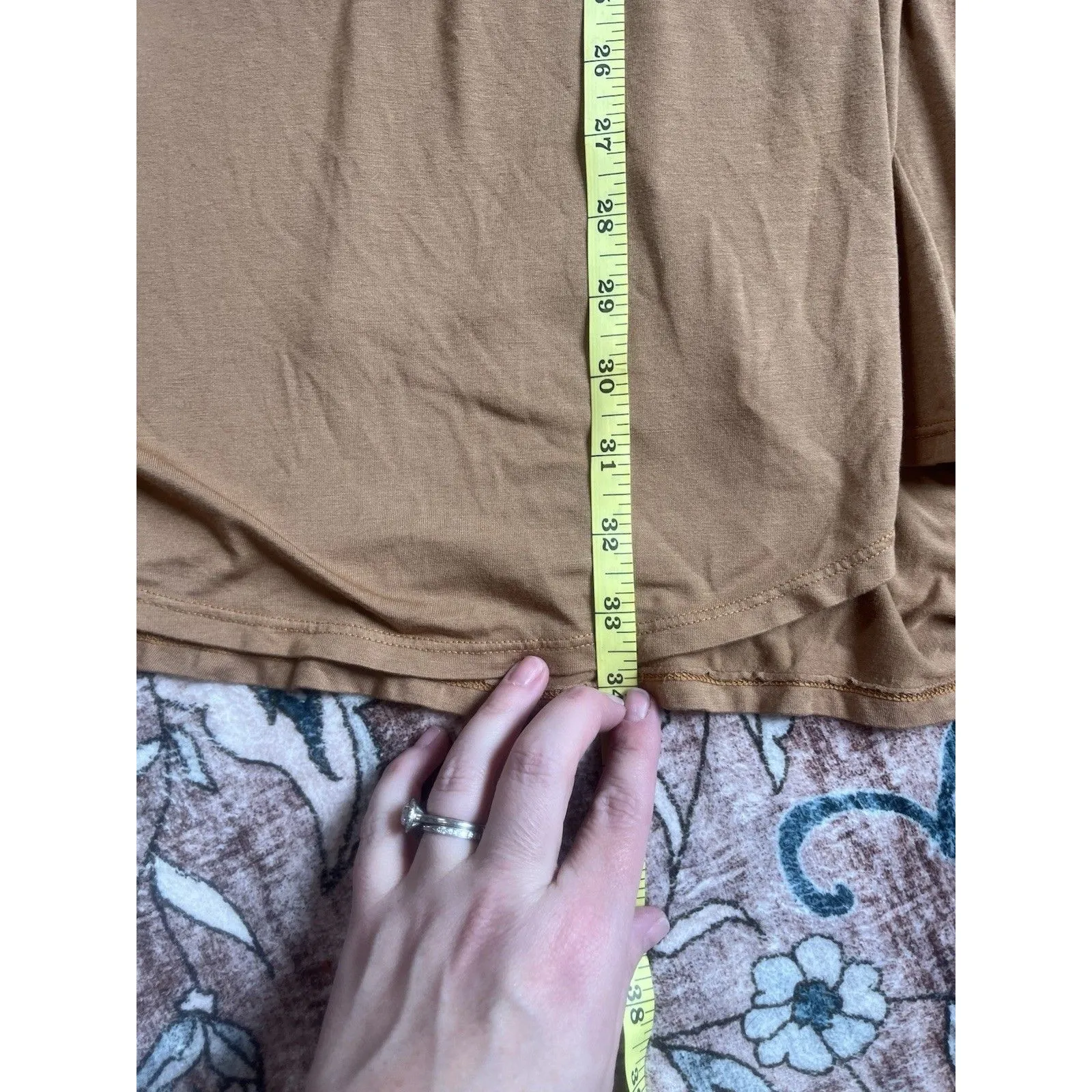 Lezat Joey Dress Womens Medium Beige Wrap Dress Mini Modal Spandex - Image 5