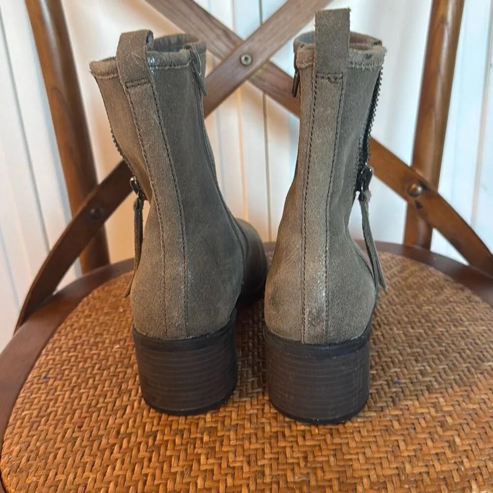 Clark’s grey Nevella Devon leather Metallic boots size 8.5 - Image 6