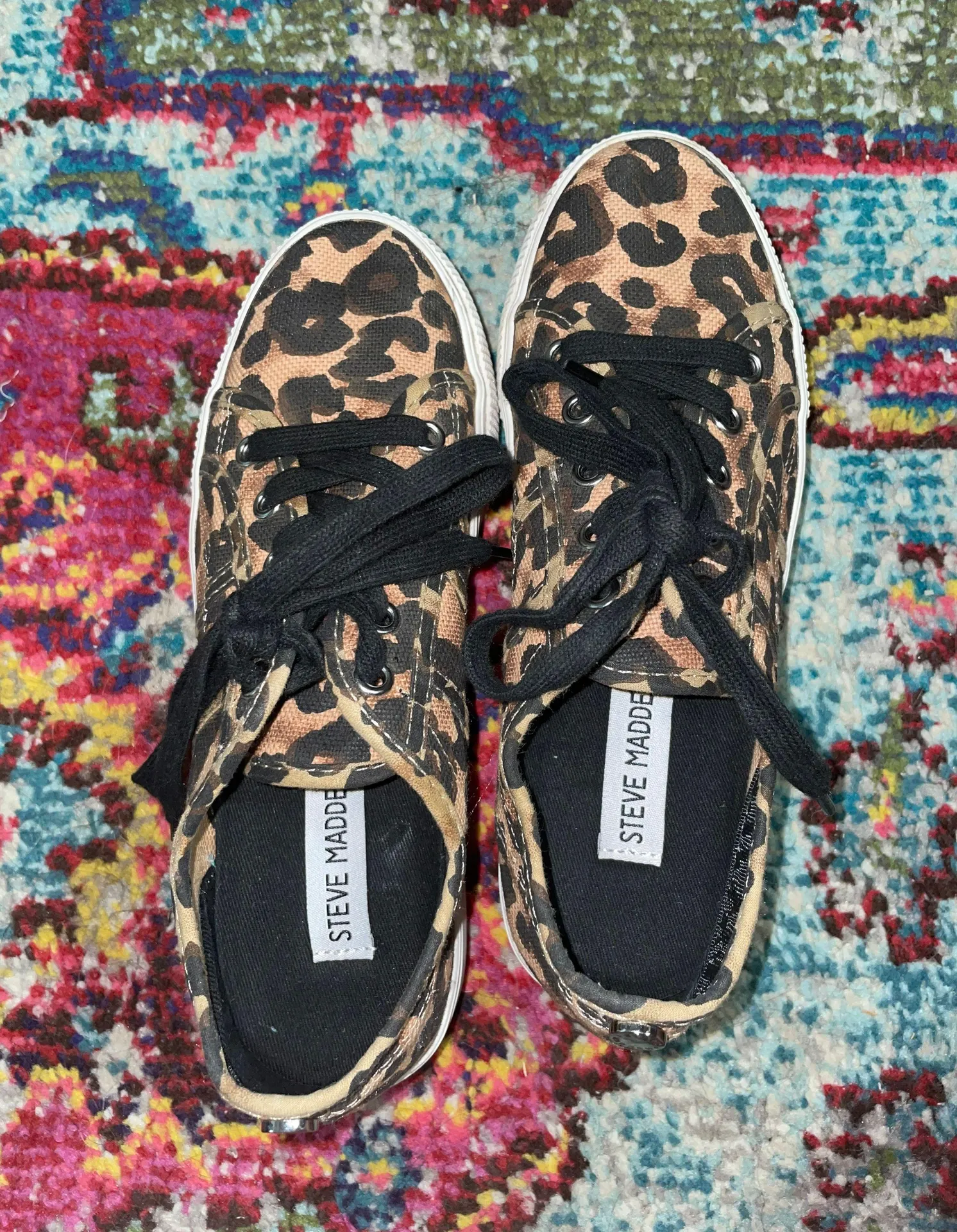 Steve Madden Leopard Platform Sneakers - Image 2