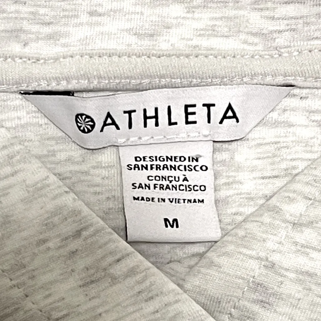 Athleta Women’s Long Sleeve Heather Grey Gallery Hoodie M - Image 9