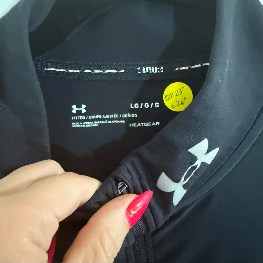 Under Armour Women’s Black Performance Jacket Size Large - Image 2