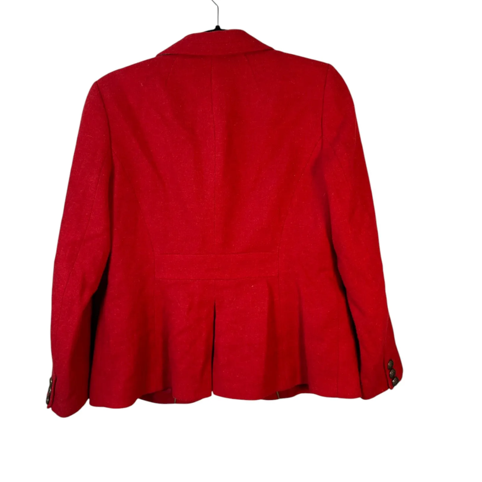 Talbots  Red Wool Blend Blazer Women's Size 4 - Image 5