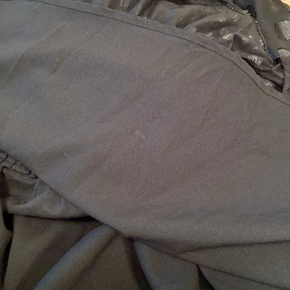 DO+BE x Revolve Sheer Asymmetrical Polka Smock Ruffle Tiered Black Dress SMALL - Image 9