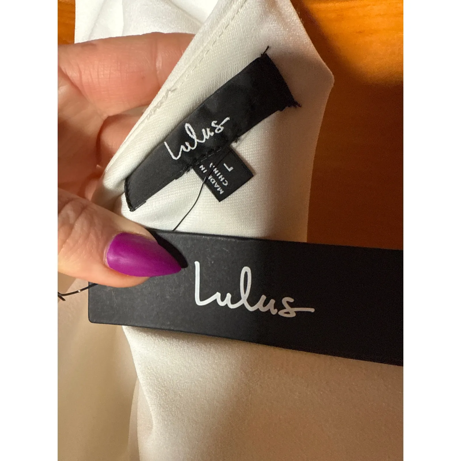 NWT Lulus Flawless Vibes White One-Shoulder Tiered Wide-Leg Jumpsuit Elegant L - Image 6