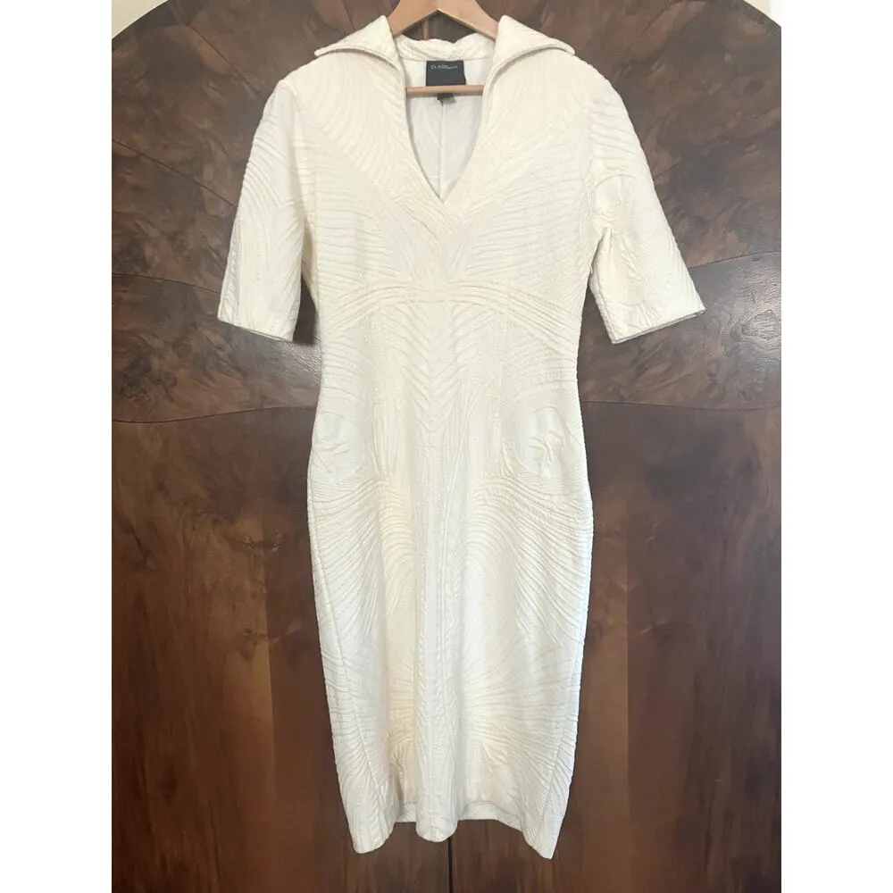 VINTAGE Class ROBERTO CAVALLI 70s Miami Dress Size 10-12?  Stretchy Sheath - Image 2