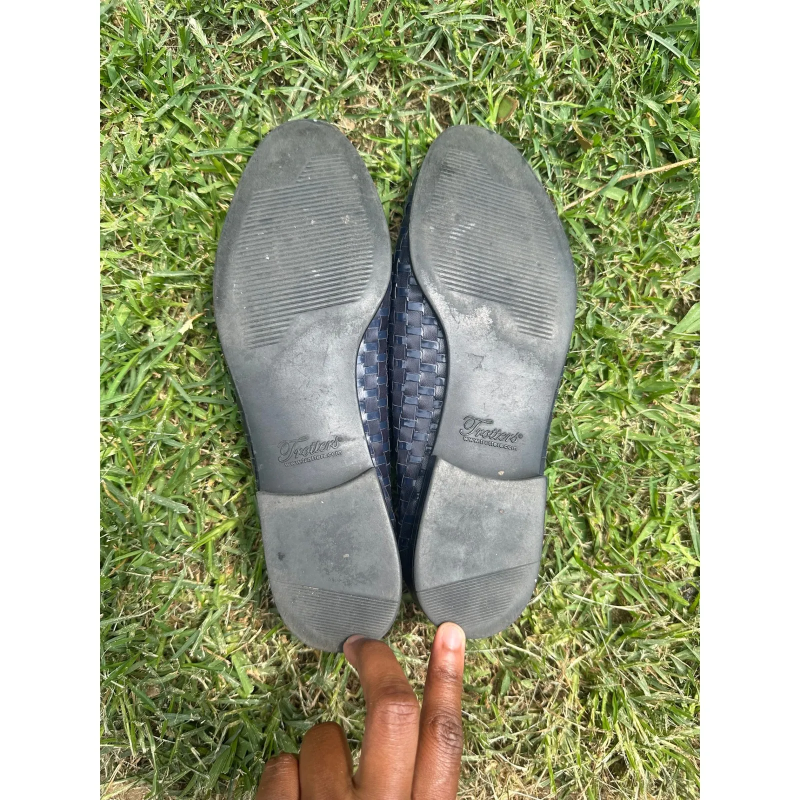 Trotters Woven‎ Leather Slip On Loafers Women's 9.5 Comfort Walking Shoes Blue - Image 8