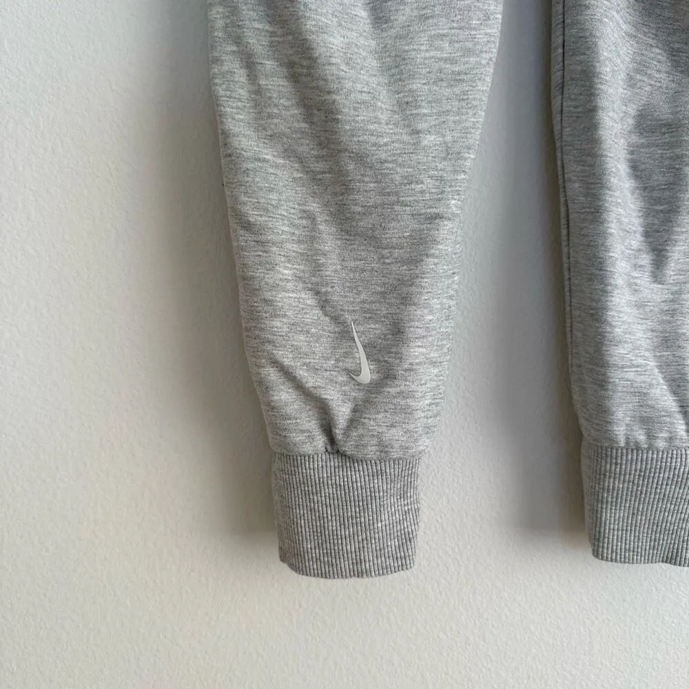 Nike Yoga Women's Flow Hyper Mid Rise 7/8 Sweat Pants Gray DB4480-141 SMALL - Image 6