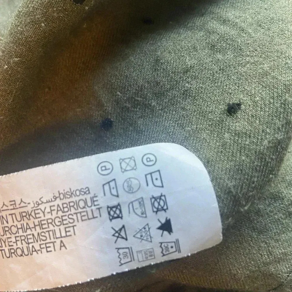 Zara Mini Tunic Dolman Dress Boho Green Pullover Long‎ Sleeve Size M Medium Twee - Image 11