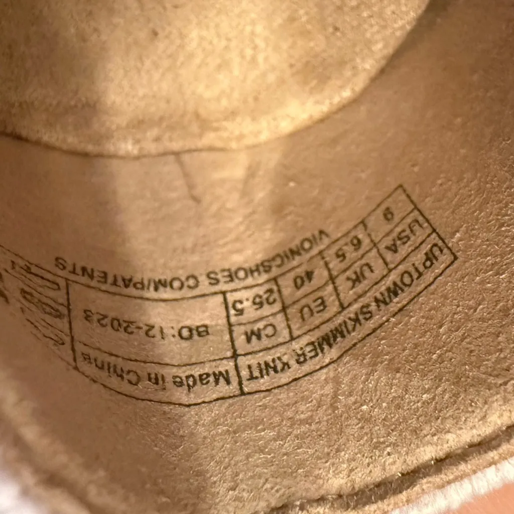 Vionic Uptown Skimmer Knit Flat Light Gray‎ Slip On Shoe NEW Size 9 - Image 9