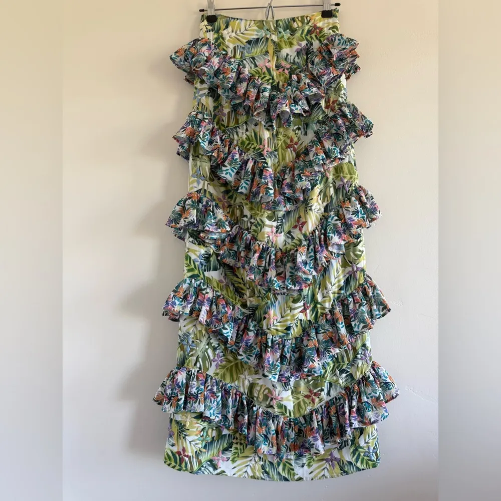 ALL THINGS MOCHI Sara Skirt in Green Green size XS Blue - Image 5