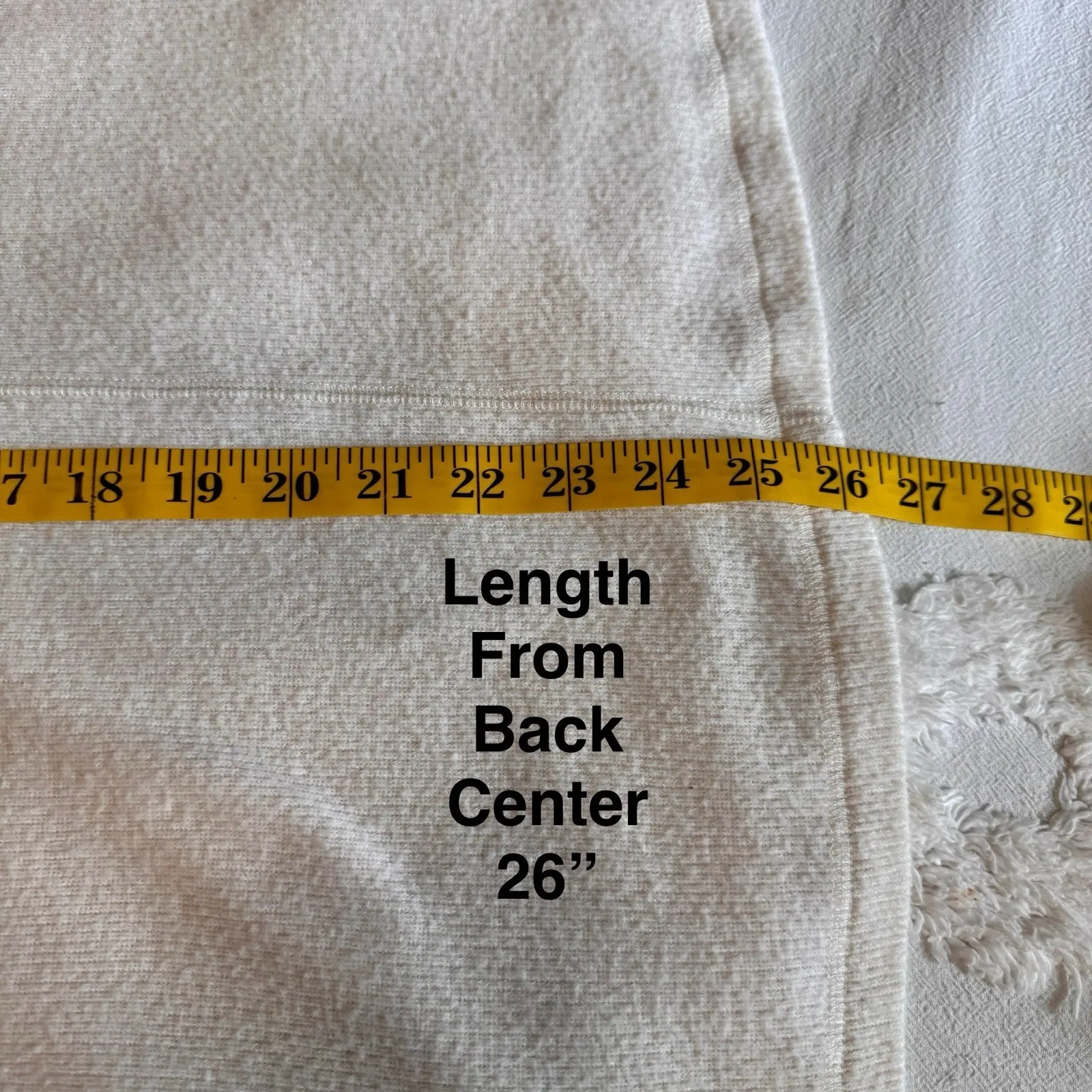 Abercrombie & Fitch Soft A&F Cozy Women's Hoodie Size S Ivory‎ - Image 6