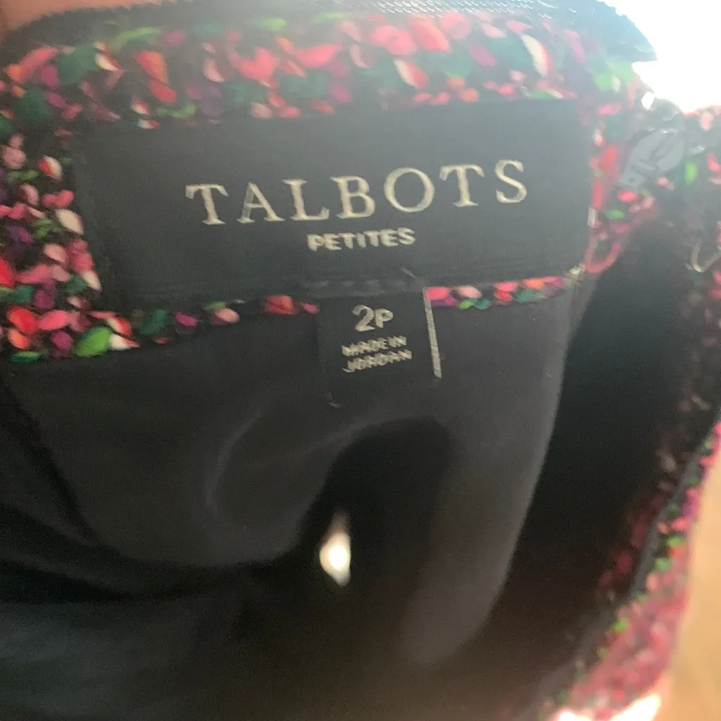 Talbots Pink & Purple Tweed Skirt-size 2 Petite - Image 4