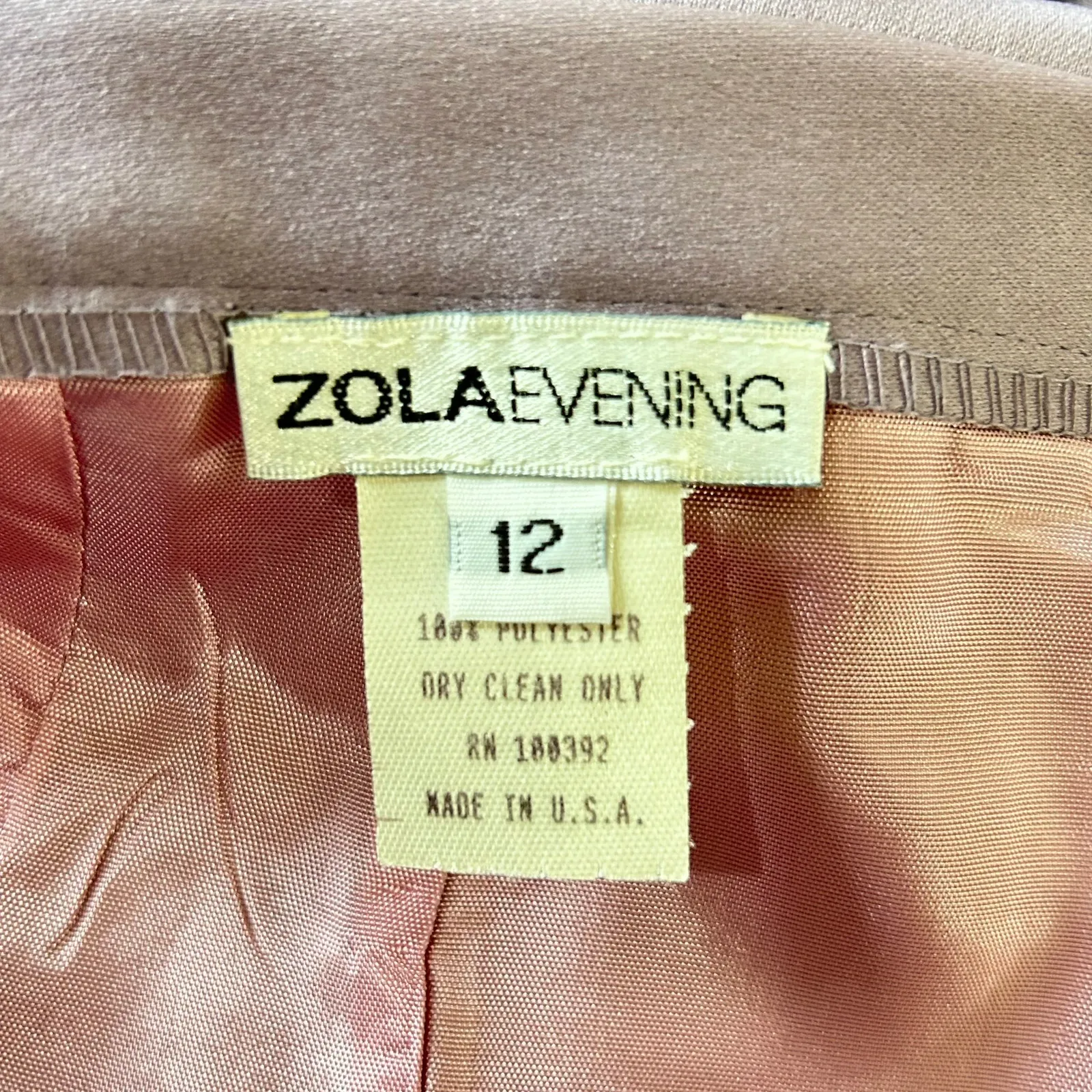 Zola Evening Skirt Womens‎ 12 Lilac Satin Lined Pencil Straight Midi Skirt Purple - Image 3