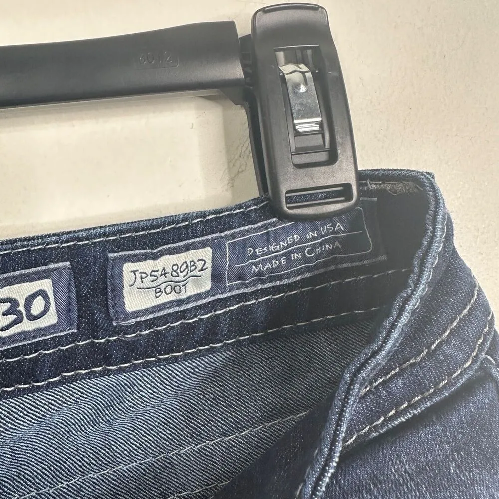 Miss Me Women’s Size 30 Cropped Frayed Bootcut Jeans JP5489B2 Bling Flap Pocket - Image 6