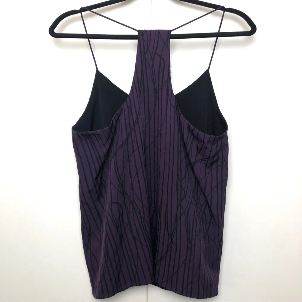 W118 by Walter Baker Purple and Black Racerback Swing Tank - Image 7