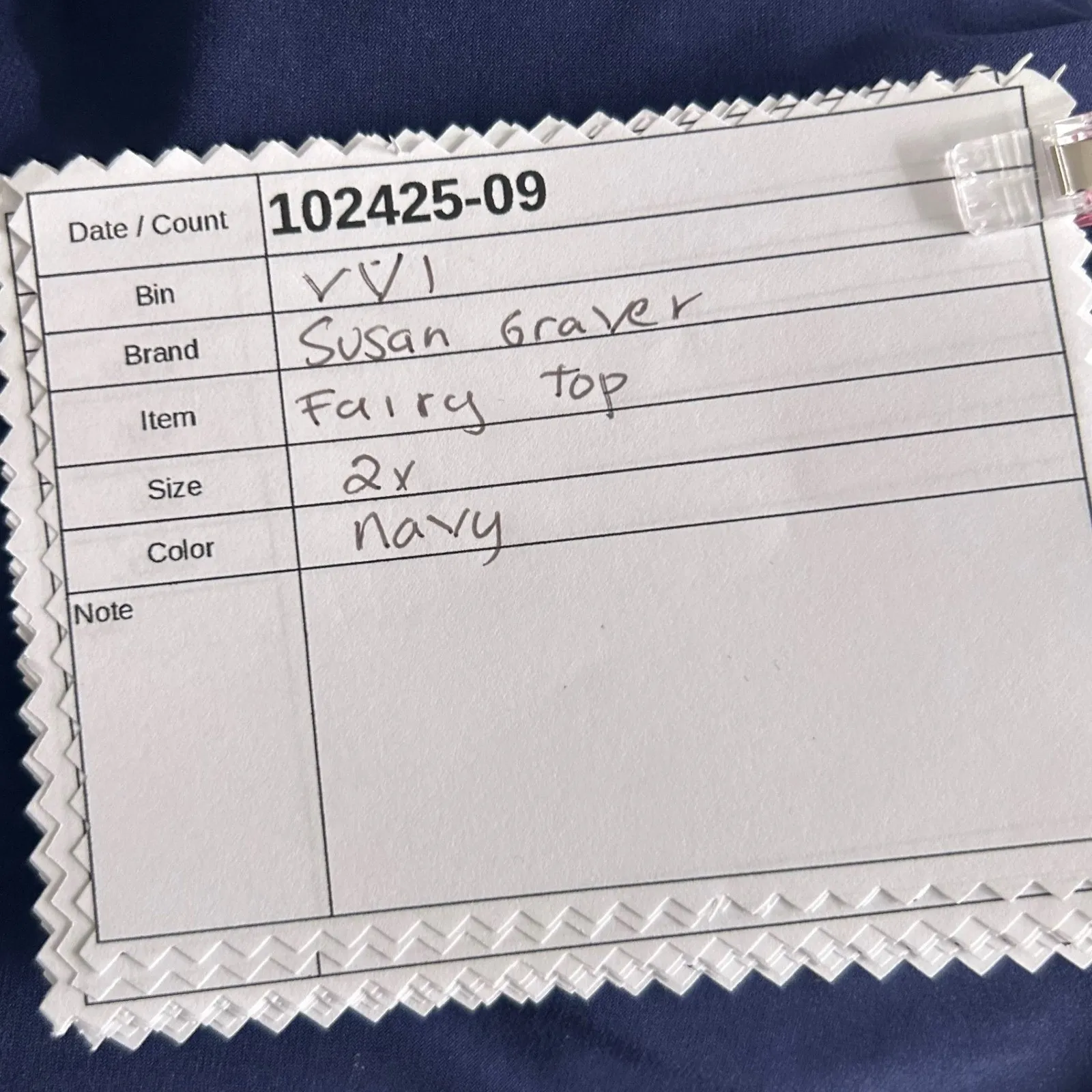 Susan Graver Fairy Top 2x Blue - Image 14