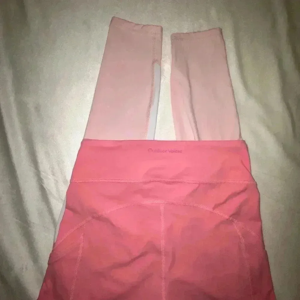 Outdoor Voices Zoom 7/8 Leggings in Cosmos/Pink Punch/White Sz Small - Image 5